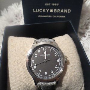 Lucky Brand Jefferson Gray Fabric Watch for Women